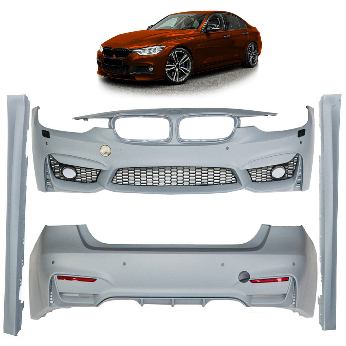 Bodykit Stoßstangen Set SRA passend für BMW 3 (F30) Limousine 2012-2018