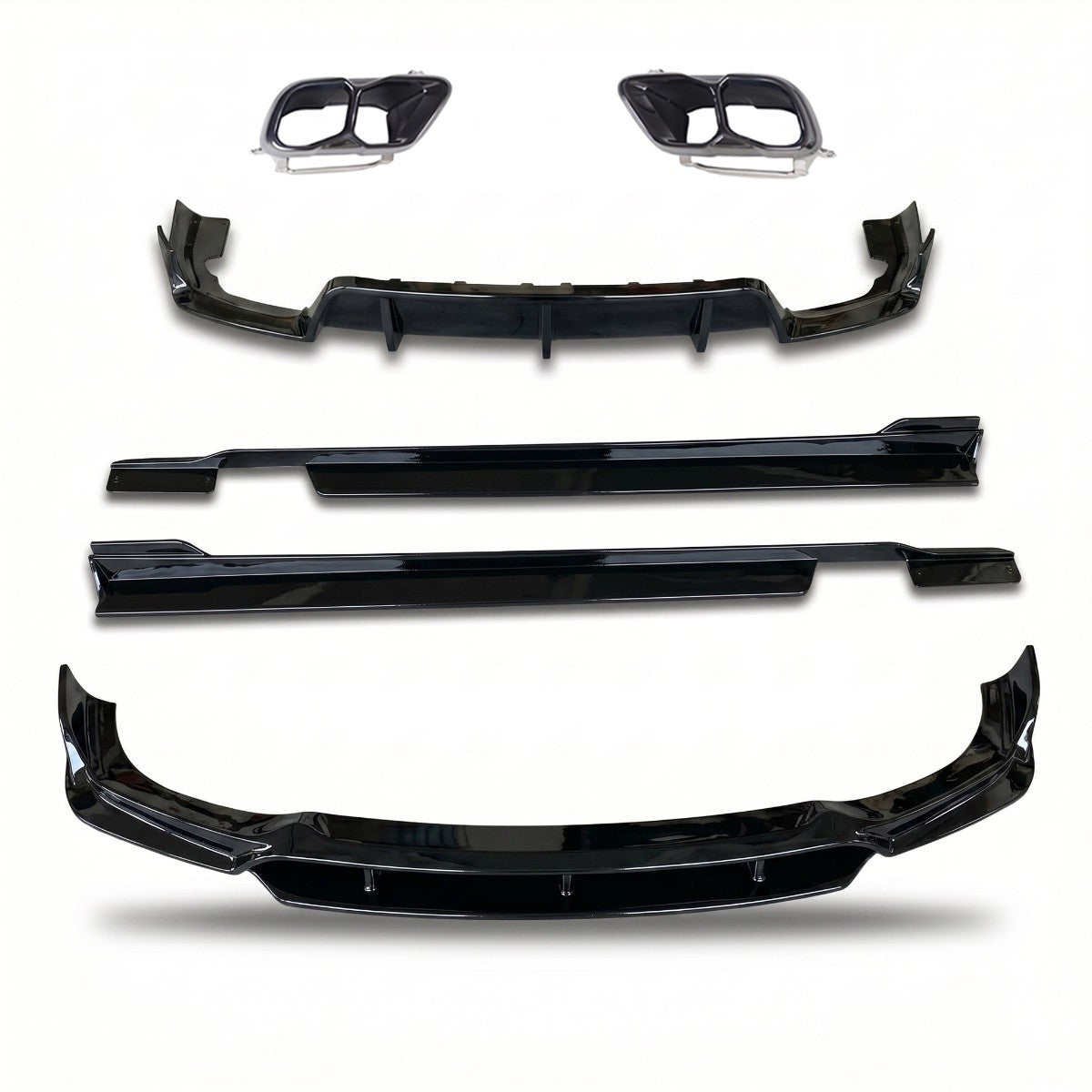 Aero Bodykit Hochglanz Schwarz passend für BMW X6 (G06) LCI 2023-
