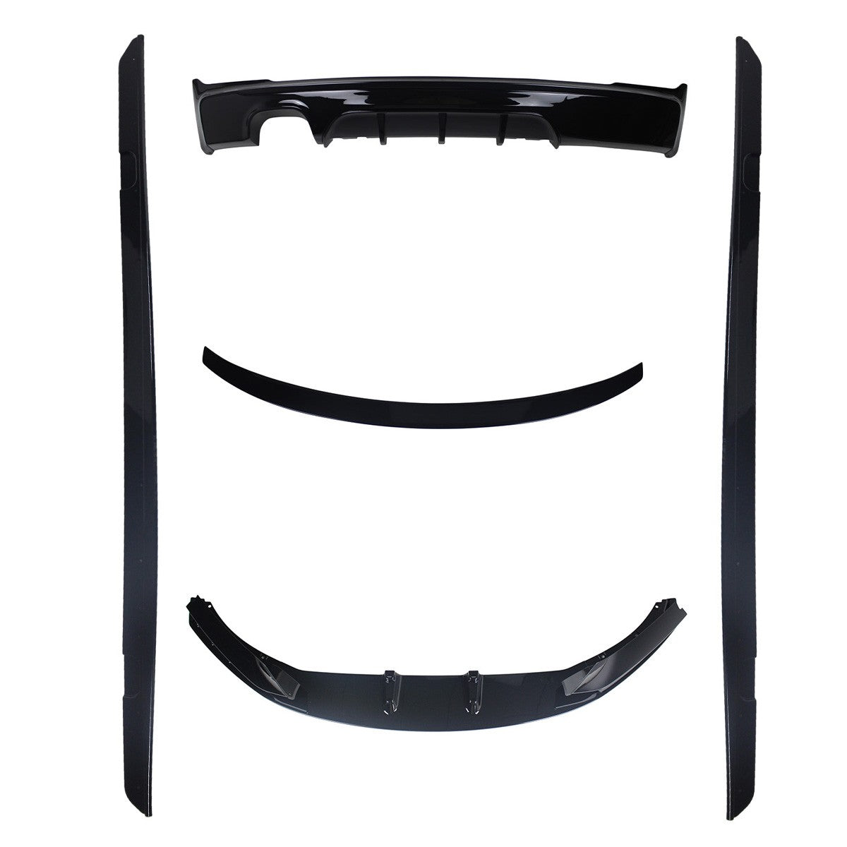 Performance Hochglanz schwarzes Karosserie-Kit passend für BMW 2er F22 F23 2014-2019