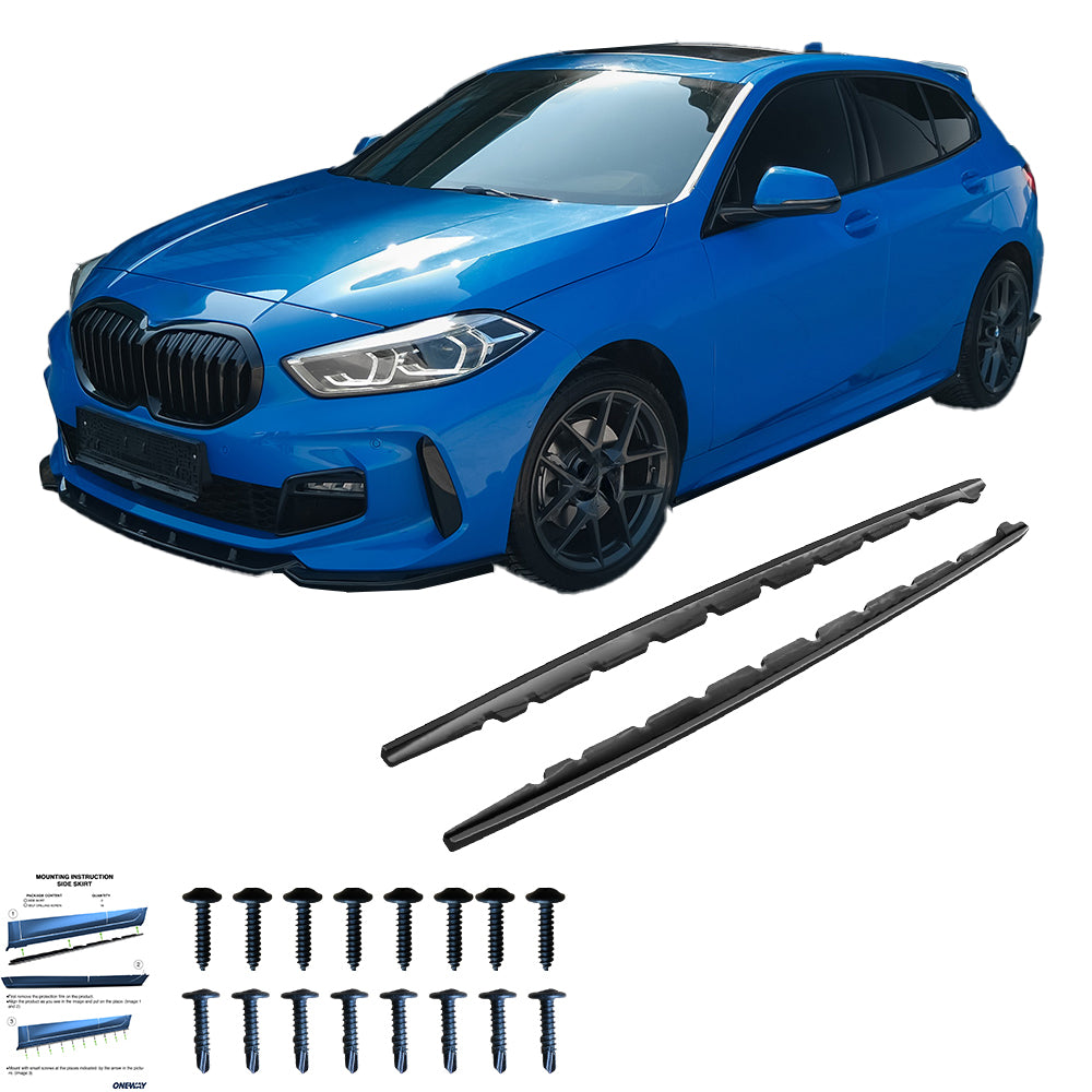 BK12.017 - Bodykit passend für BMW 1er F40 M-Pack / M135i 2019+ Hochglanz Schwarz