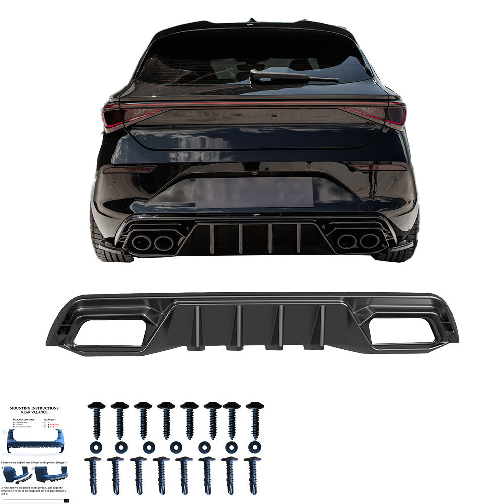 BK12.027 - Bodykit passend für CUPRA Leon MK1 2020-2024 Hochglanz Schwarz