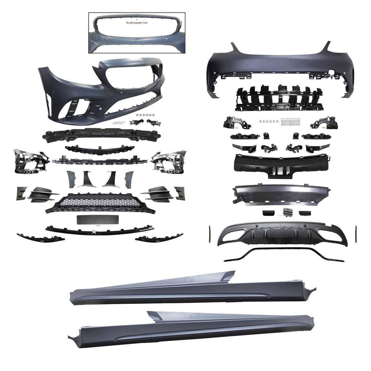 Sport Bodykit mit PDC passend für Mercedes C-Klasse W205 Limousine 2015-2022