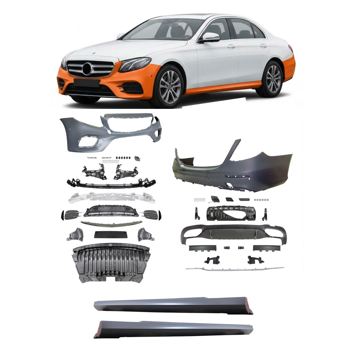 Bodykit Stoßstangen Set PDC passend für Mercedes E-Klasse W213 Limousine 2016-2020