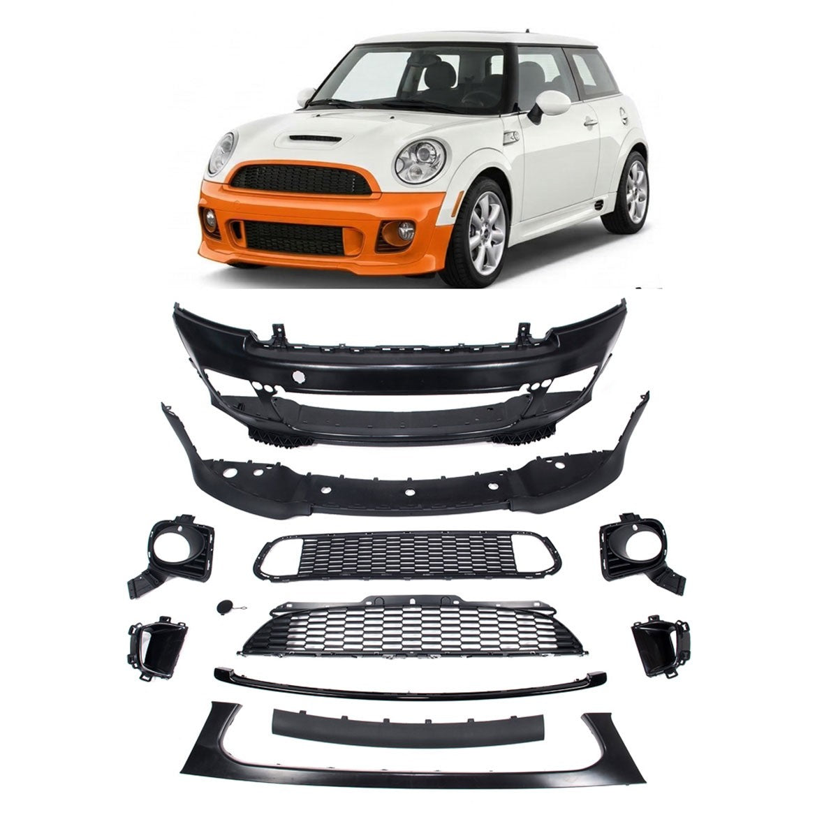 Bodykit Stoßstangen Set passend für MINI Hatch R56 R57 R58 2006-2014