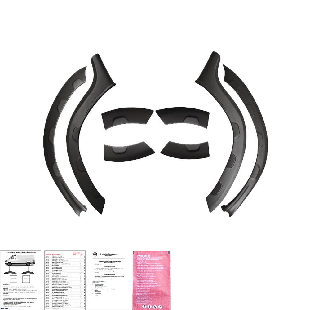 BK12.015 - Body Kit passend für Dacia Duster Serie 1 2010-2017 (Offroad) (ohne Duster-Markierung) Matt Schwarz