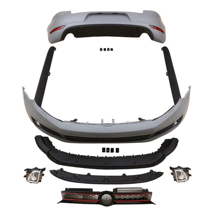 Bodykit Stoßstangen Set mit Nebelscheinwerfern passend für VW Golf 6 2008-2012