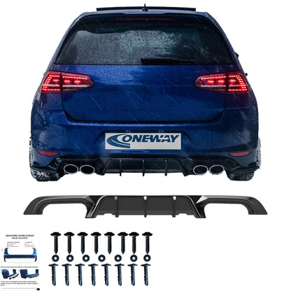 BK12.023 - Bodykit passend für VW Golf Mk7 R 2013-2016 Hochglanz Schwarz