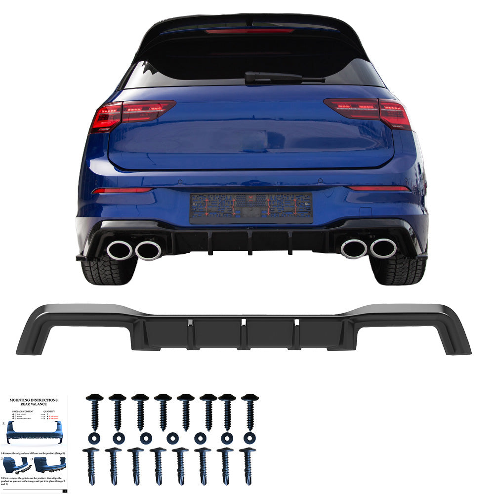 BK12.024 - Bodykit passend für VW Golf Mk8 R 2020-2024 Hochglanz Schwarz