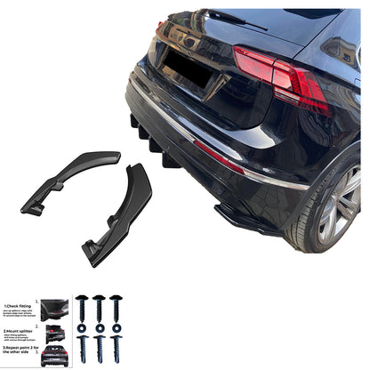 BK12.025 - Bodykit passend für VW Tiguan MK2 R-Line 2015-2020 Hochglanz Schwarz