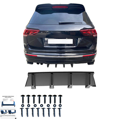 BK12.025 - Bodykit passend für VW Tiguan MK2 R-Line 2015-2020 Hochglanz Schwarz