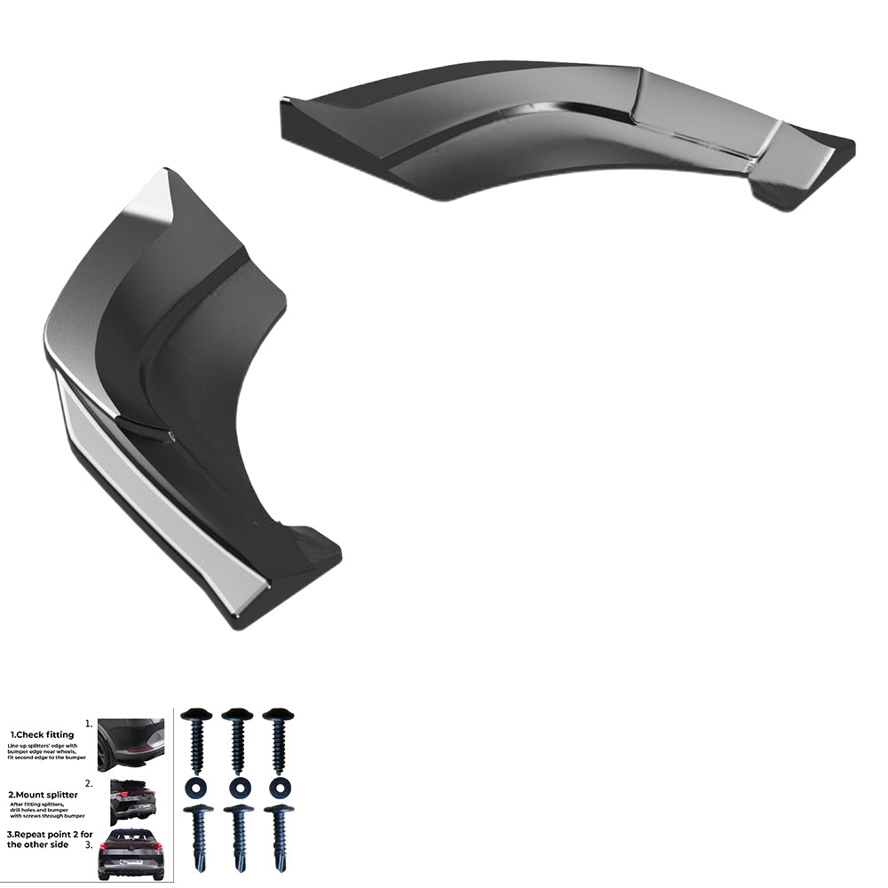 Bodykit passend für VW Volkswagen Tiguan R-Line Mk3 2024+ Hochglanz Schwarz