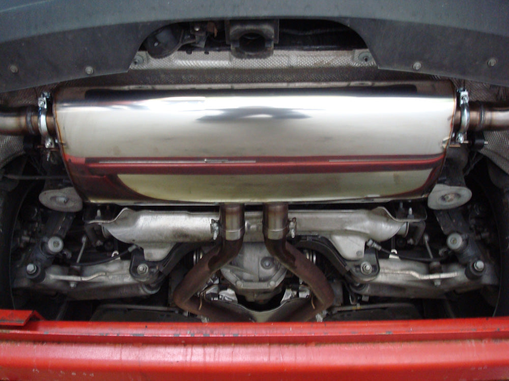 BMW X5  E70 - 4,8l 261kW Endschalldämpfer quer Ausgang rechts/links, Eingang doppelflutig - 2x80 Typ 14 rechts/links