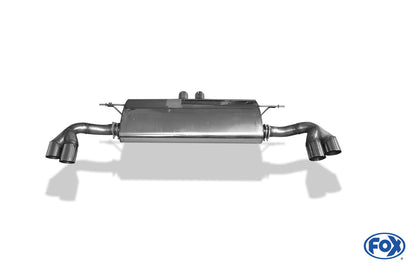 BMW X5  E70 - 4,8l 261kW Endschalldämpfer quer Ausgang rechts/links, Eingang doppelflutig - 2x80 Typ 14 rechts/links