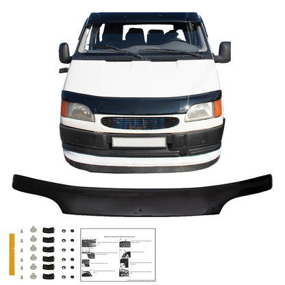 Motorhaubenschutz passend für FORD Transit MK5 1993-2002 Hochglanz Schwarz