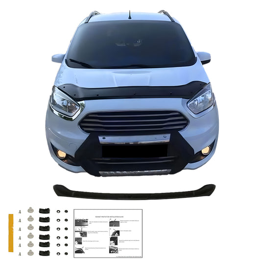 BP04.007 - Motorhaubenschutz passend für Ford Transit Connect 2014-2018 Hochglanz Schwarz