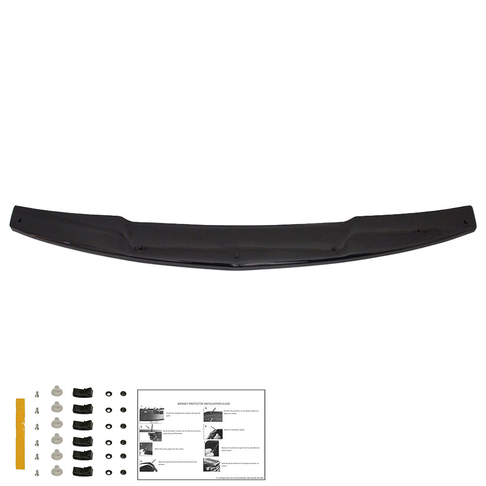 BP04.024 - Motorhaubenschutz passend für MITSUBISHI L200 Triton Serie 4 2007-2014 Hochglanz Schwarz