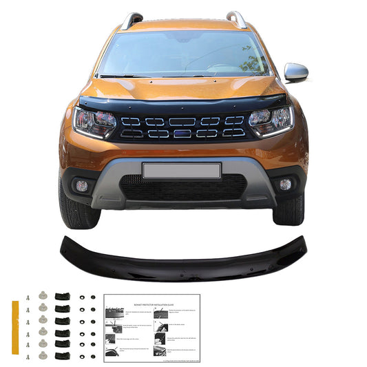 BP04.019 - Motorhaubenschutz passend für DACIA Duster Serie 2 2018+ Hochglanz Schwarz