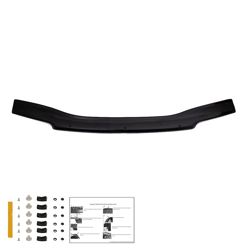 BP04.037 - Motorhaubenschutz passend für VW Transporter T4 1990-2003 Hochglanz Schwarz