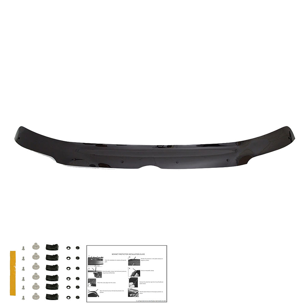 Motorhaubenschutz passend für VW Transporter T5 2003-2009 Hochglanz Schwarz