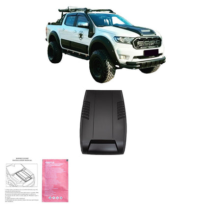 Motorhaubenscoop passend für FORD Ranger T7-T8 2015-2022 Matt Schwarz
