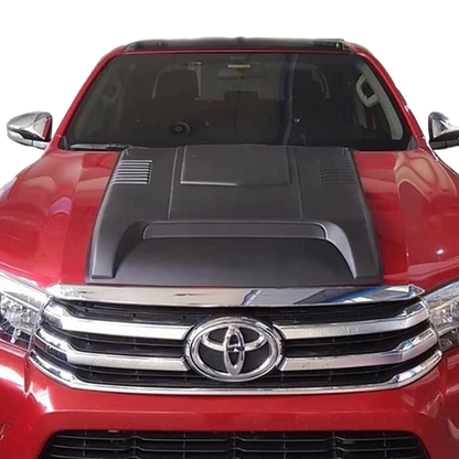 Motorhaubenscoop passend für TOYOTA Hilux 8. Generation 2015-2020 Matt Schwarz