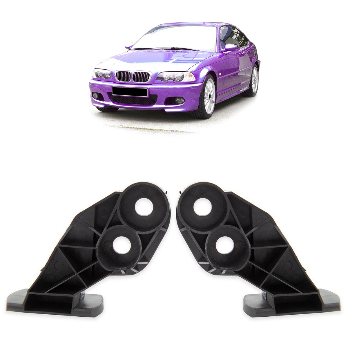 Frontstoßstangen Haltesatz passend für BMW 3er E46 Coupé Cabrio 1999-2006