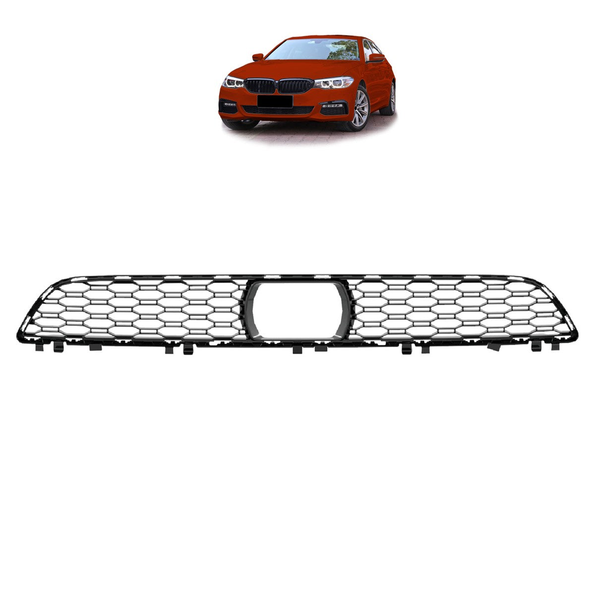 Frontstoßstange Mittelgitter Kühlergrill passend für BMW 5er G30 G31 2017-2020