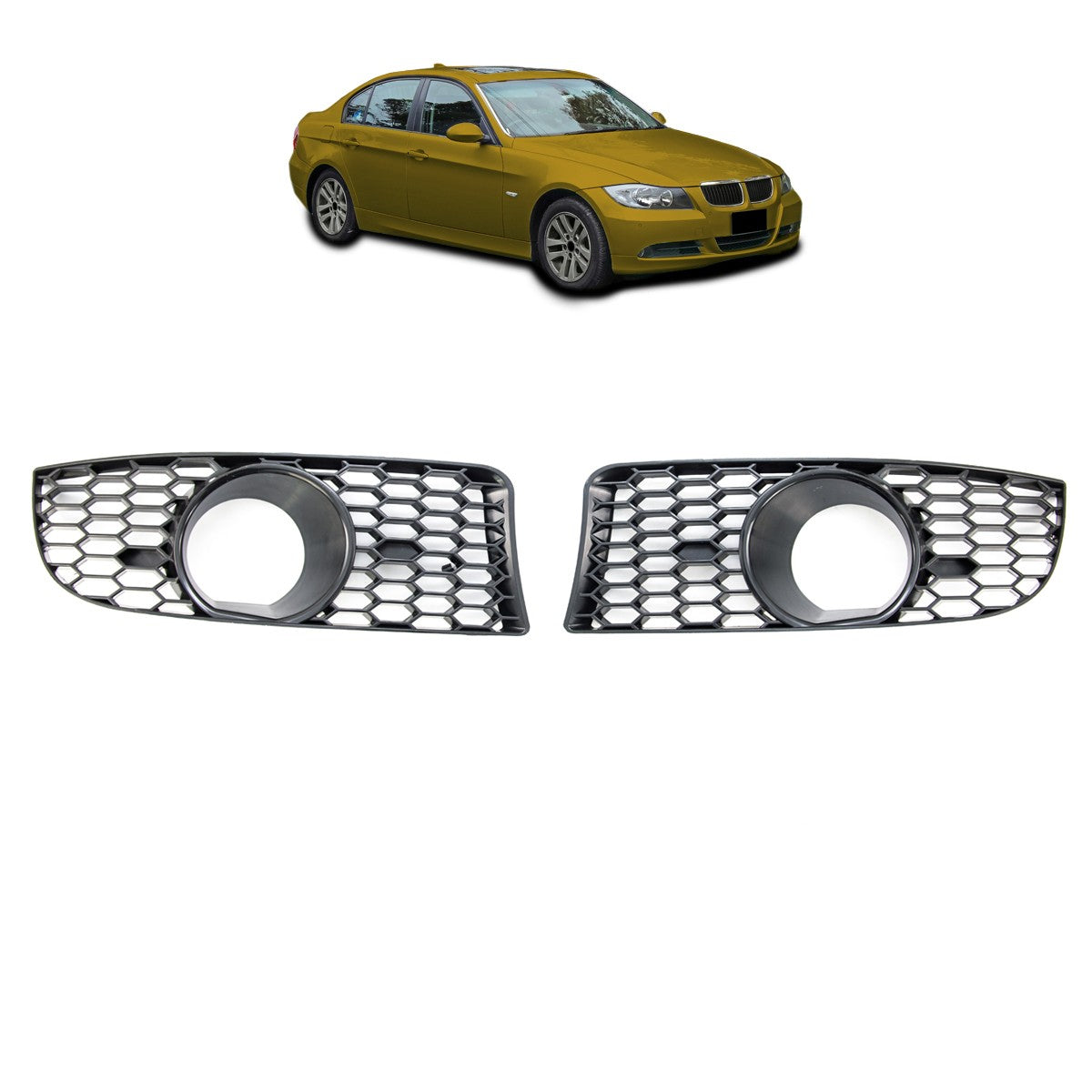 Nebelscheinwerferabdeckungen passend für BMW 3er E90 E91 E92 E93 2005-2011