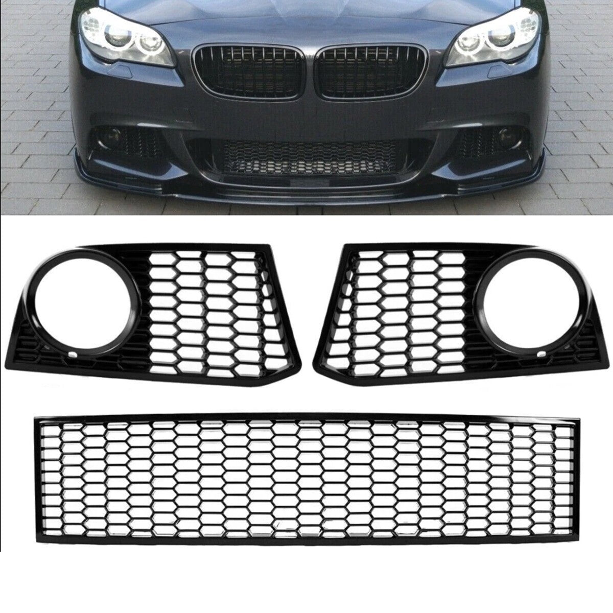 Frontstoßstange Seitengitter passend für BMW 5er F10 F11 2010-2013