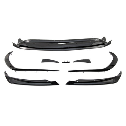 Frontstoßstange Spoiler Hochglanz Schwarz passend für Mercedes A-Klasse W176 2015-2018