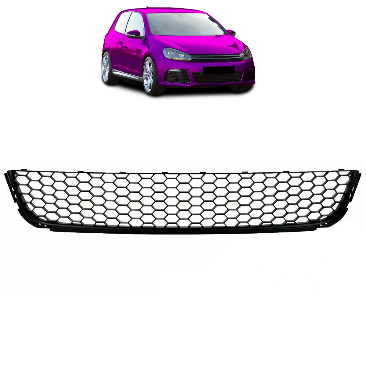 Frontstoßstange Gittermitte passend für VW Golf 6 2008-2012