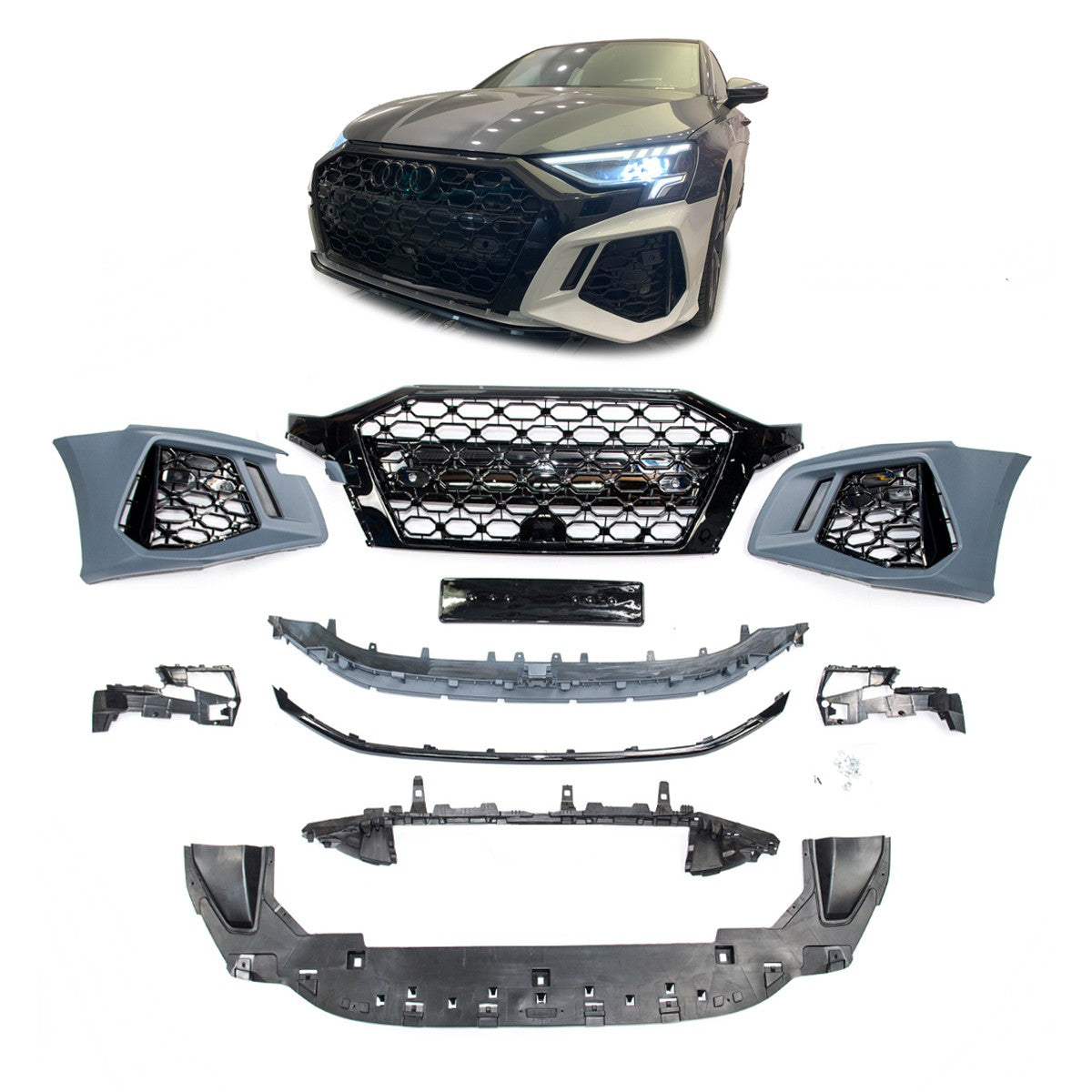 Frontstoßstange mit PDC und Grill passend für Audi A3 8Y 2020-