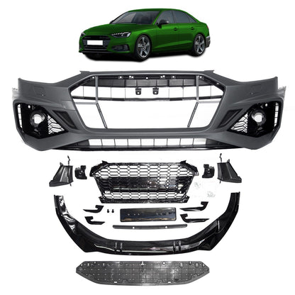 Frontstoßstange und Grill mit PDC SRA passend für Audi A4 B9 8W 2020-2024