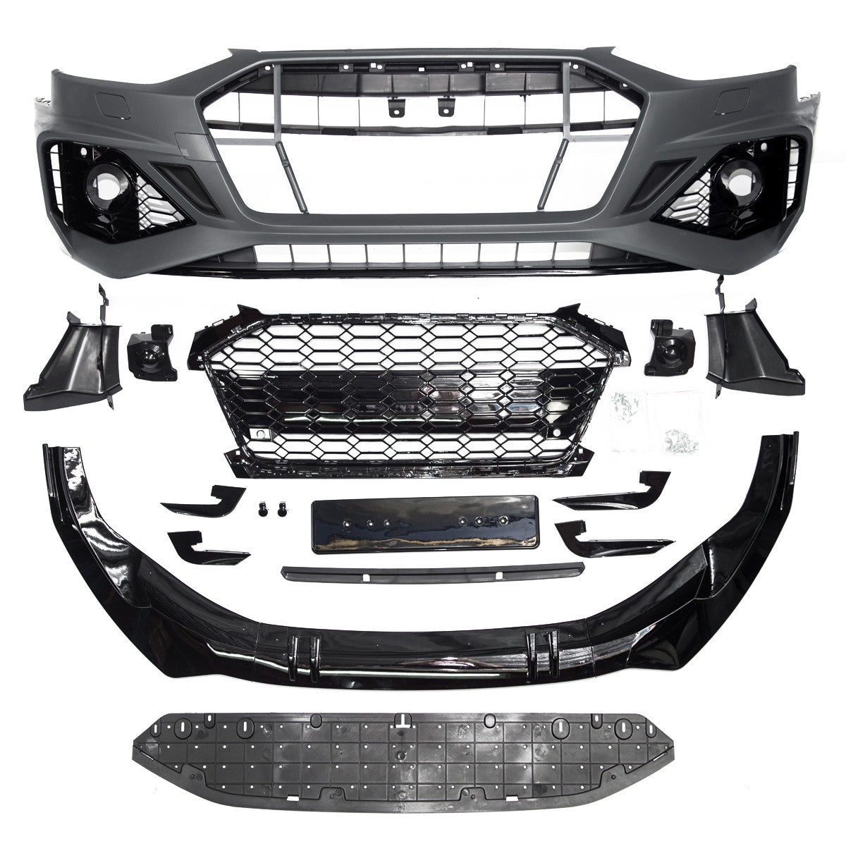 Frontstoßstange und Grill mit PDC SRA passend für Audi A4 B9 8W 2020-2024
