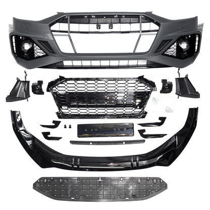 Frontstoßstange und Grill mit PDC SRA passend für Audi A4 B9 8W 2020-2024