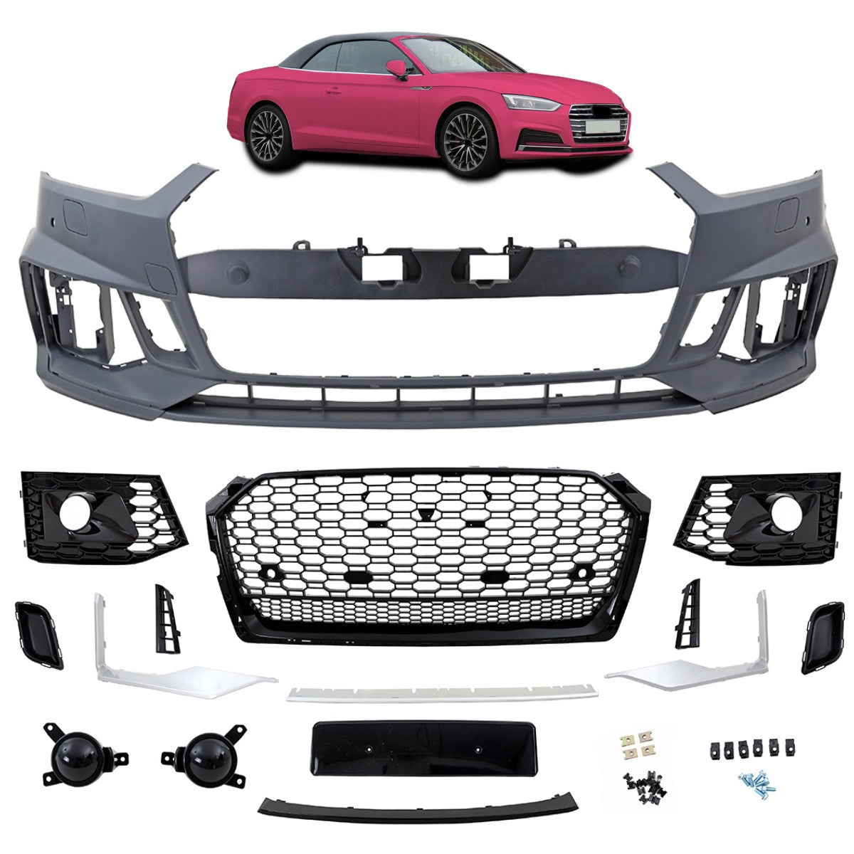 Frontstoßstange und Grill passend für Audi A5 F5 2016-2020