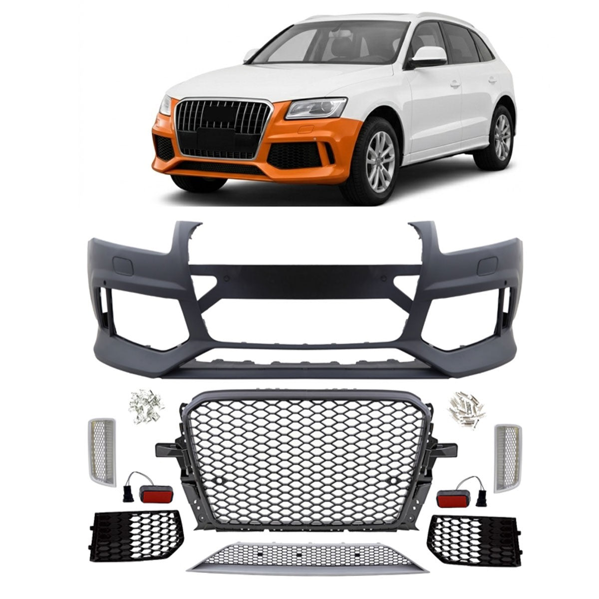 Sport Frontstoßstange mit Grill PDC SRA passend für Audi Q5 (8R) 2012-2015