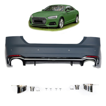 Heckstoßstange mit PDC & Diffusor passend für Audi A5 F5 2016-2020
