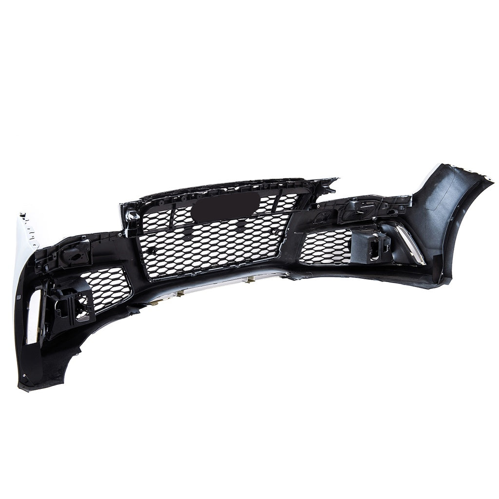 Sport Stoßstange Vorne mit Grill Schwarz für AUDI A7 4G Sportback Pre-Facelift 2010-2014 RS7 Stil