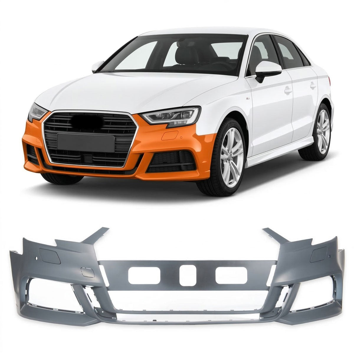 Frontstoßstange PDC SRA passend für Audi A3 8V Limousine 2016-2019