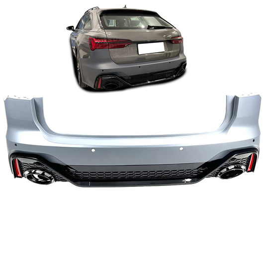 Heckstoßstange mit PDC & Endrohren passend für Audi A6 C8 4A Allroad 2018-2024