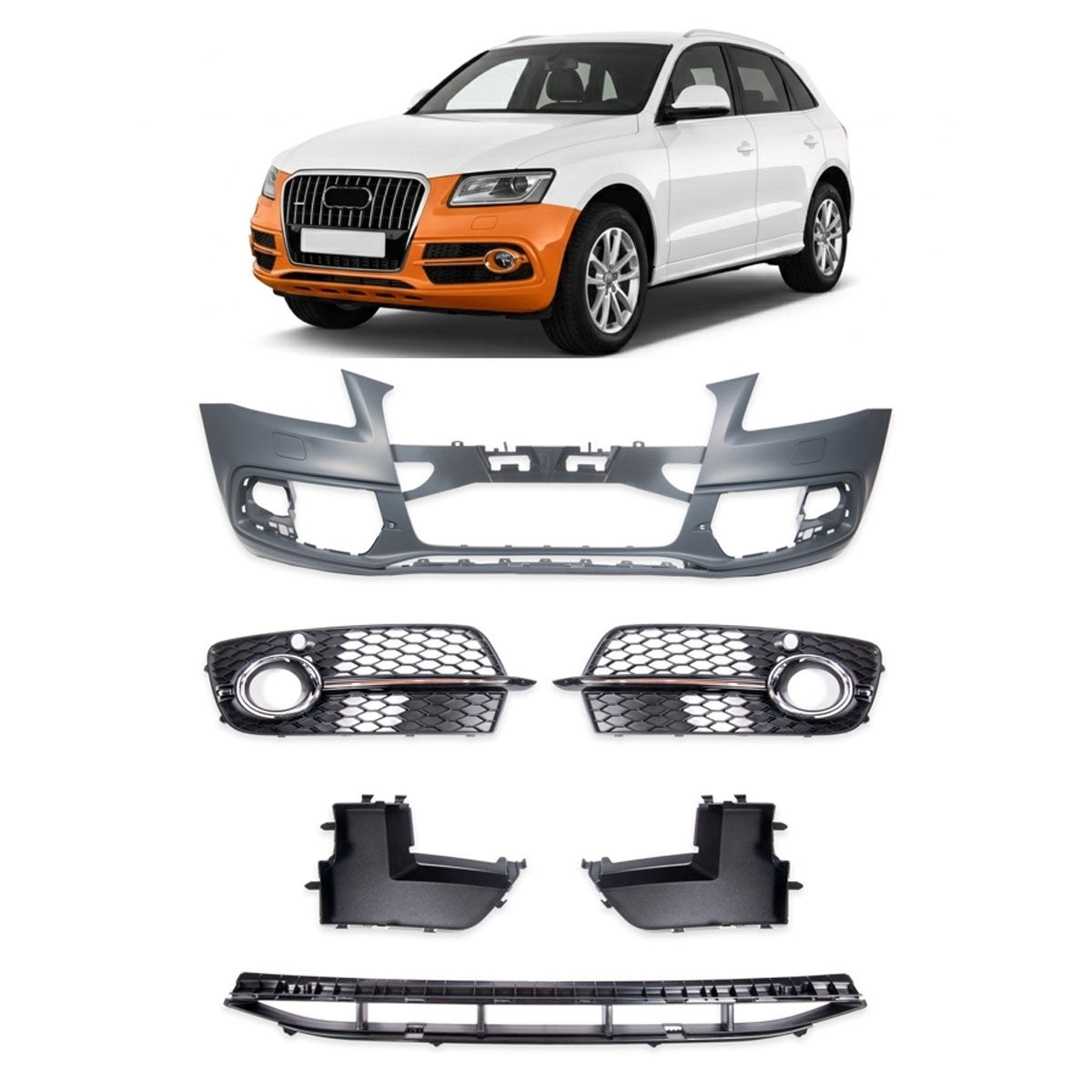 Frontstoßstange PDC SRA passend für Audi Q5 8R Facelift 2012-2017