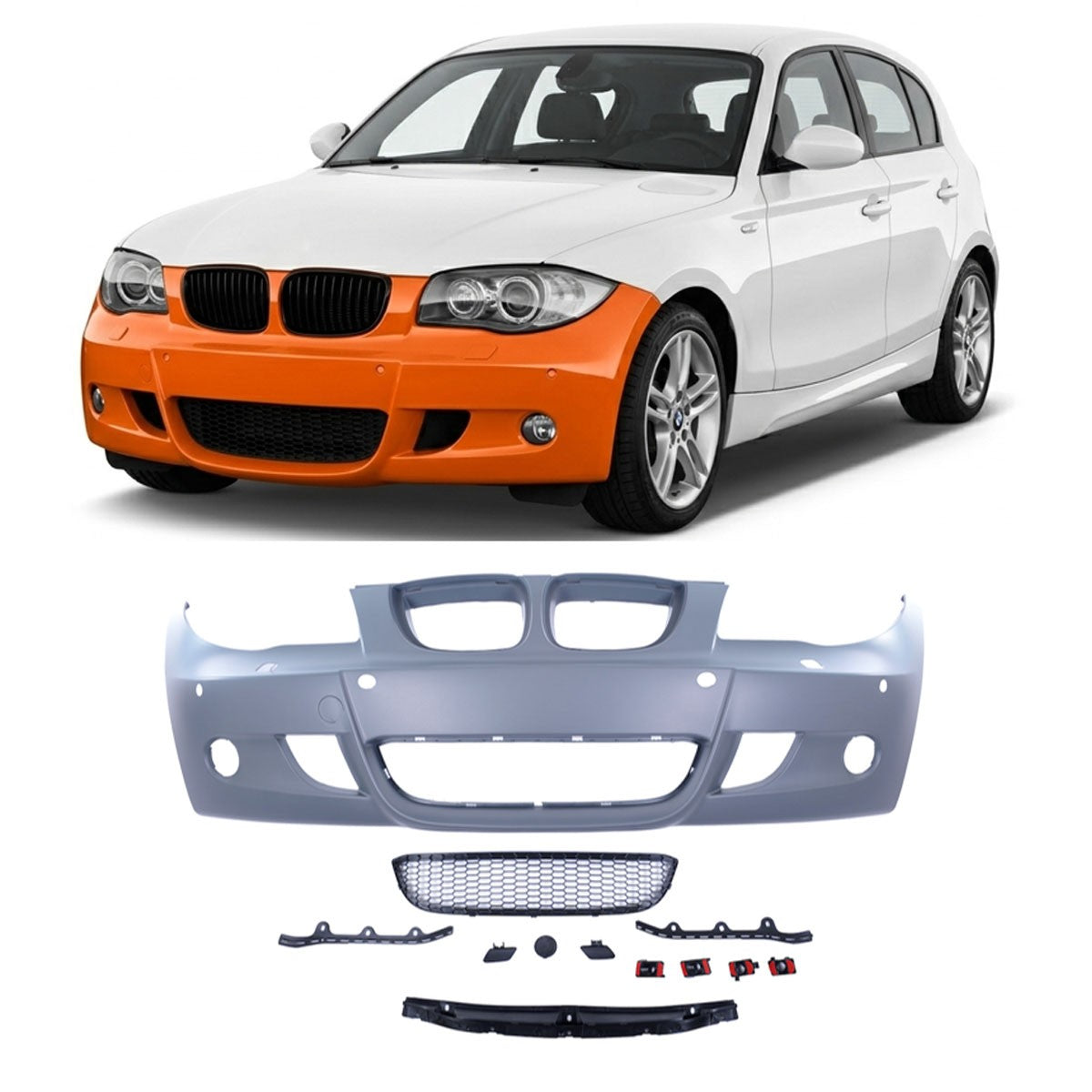 Sportfrontstoßstange PDC SRA passend für BMW 1er E81 E87 2004-2013