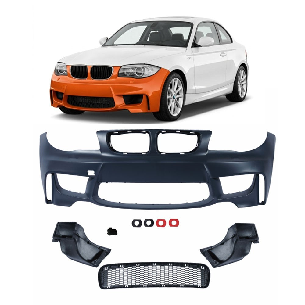 Frontstoßstange mit Brems-Lufteinlässen passend für BMW 1er E81 E87 E82 E88 04-13