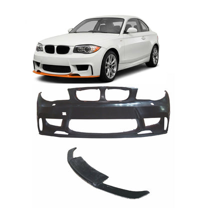 Sport Frontsplitter Matt Schwarz passend für BMW 1er (E81-E88) 2004-2013