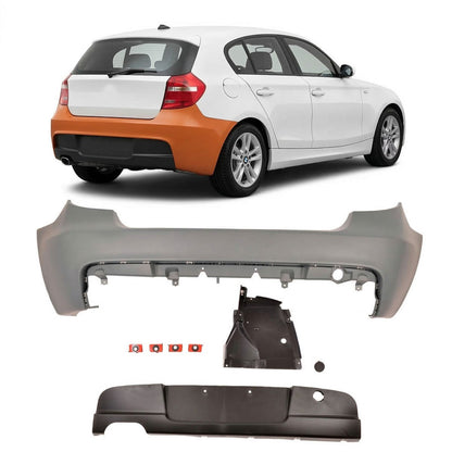 Heckstoßstange mit Diffusor passend für BMW 1er E81 E87 Schrägheck 2004-2011