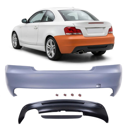 Heckstoßstange mit Diffusor passend für BMW 1er (E82/E88) 2007-2013