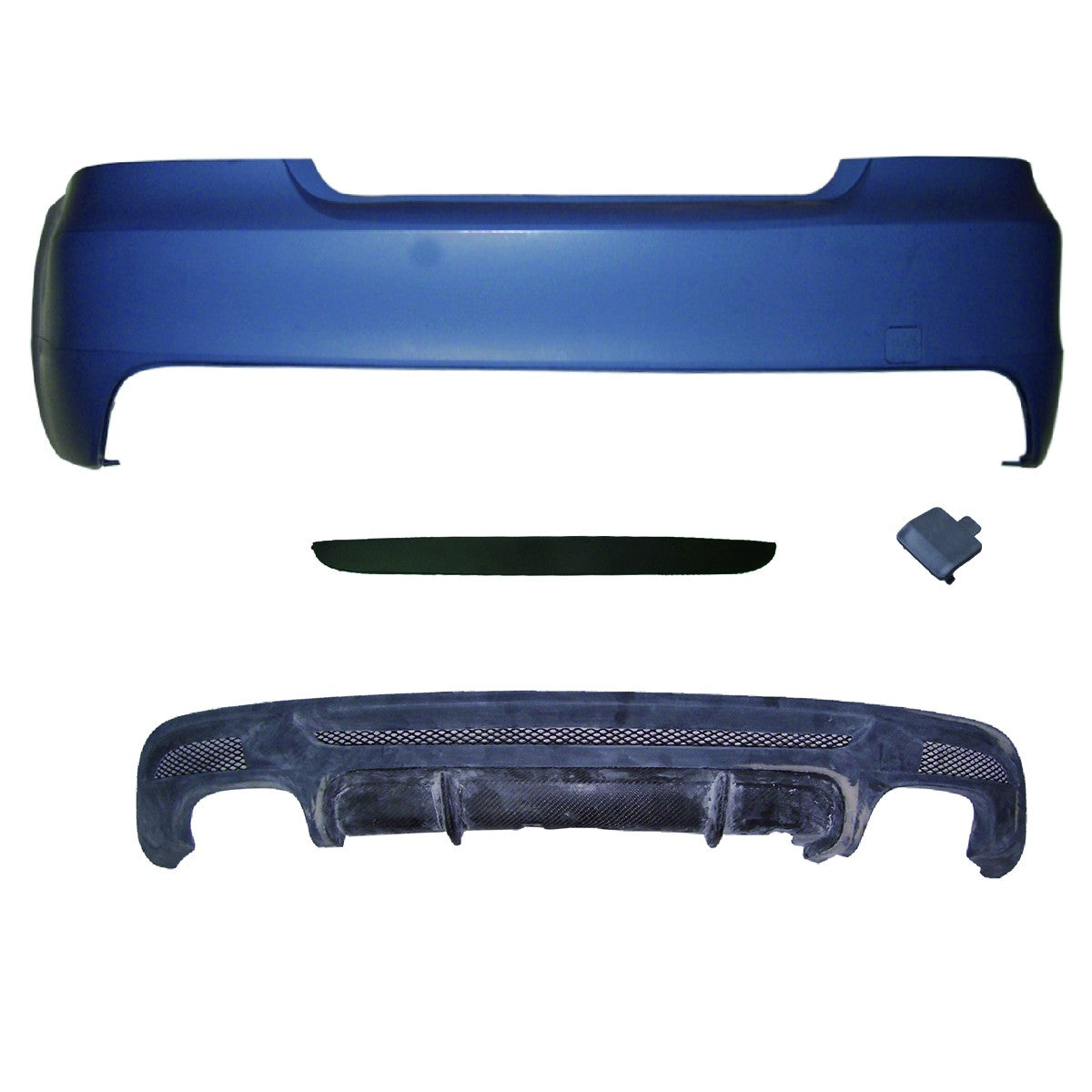 Sport Heckstoßstange mit Diffusor passend für BMW 1er E82 E88 2007-2013