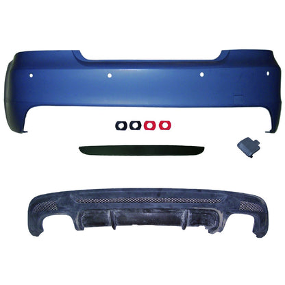 Sport Heckstoßstange mit PDC & Diffusor passend für BMW 1er E82 E88 2007-2013
