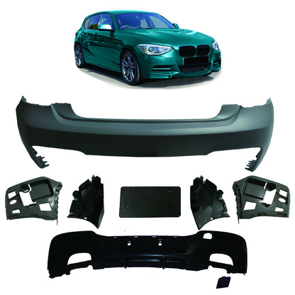 Sport Heckstoßstange mit Diffusor passend für BMW 1er F20 F21 2011-2015